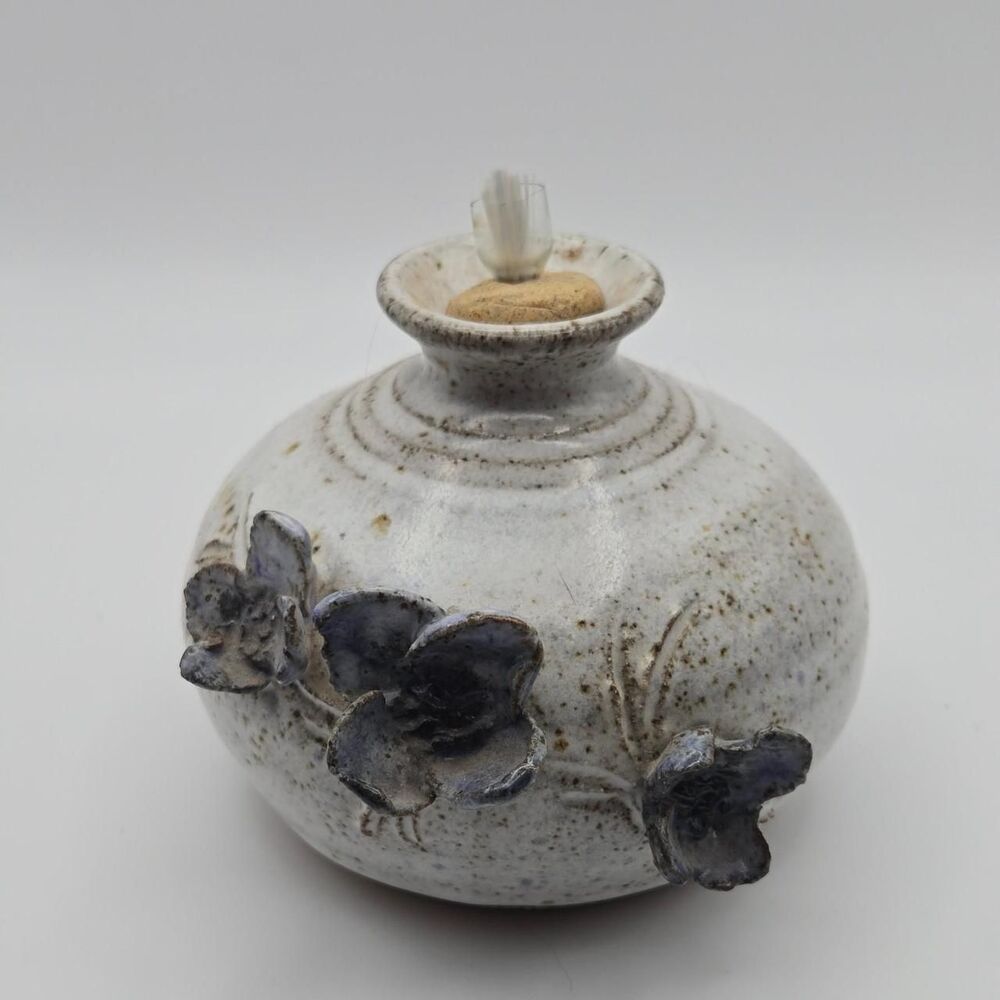 Hand Thrown Oil Lamp-Artist Signed